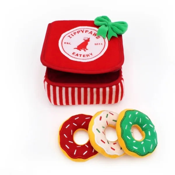 ZippyPaws Christmas Donut Box