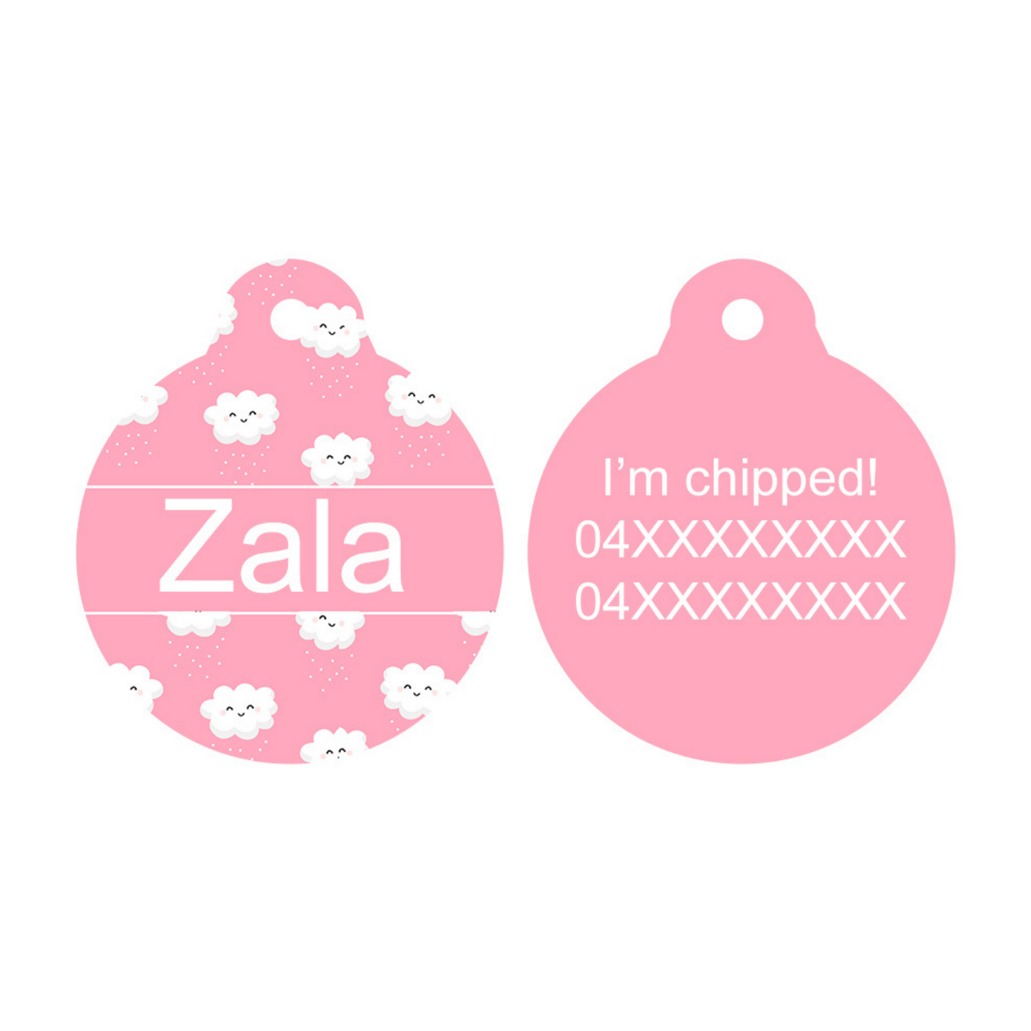 Happy Clouds - Pet Tag