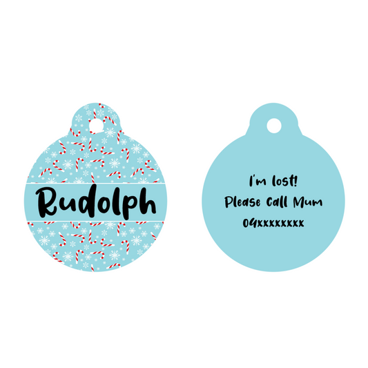 Candy Canes - Pet Tag