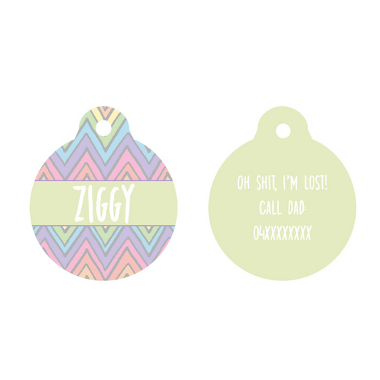 Ziggy Zags - Pet Tag