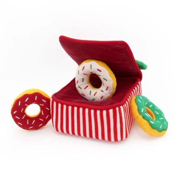 ZippyPaws Christmas Donut Box